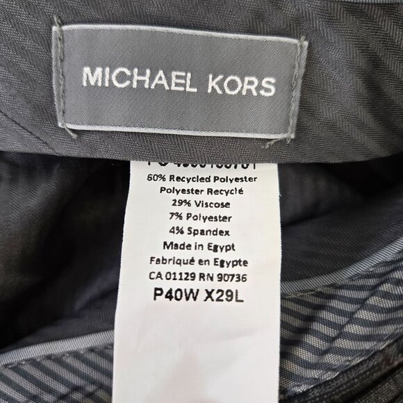NWT Michael Kors Marvin Glen Plaid Trouser Pants Size 40x29 - Picture 3 of 8